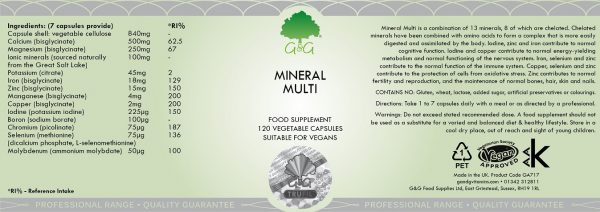 Mineral Multi - 120 Capsules