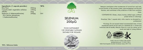 Selenium 200µg - 120 Capsules