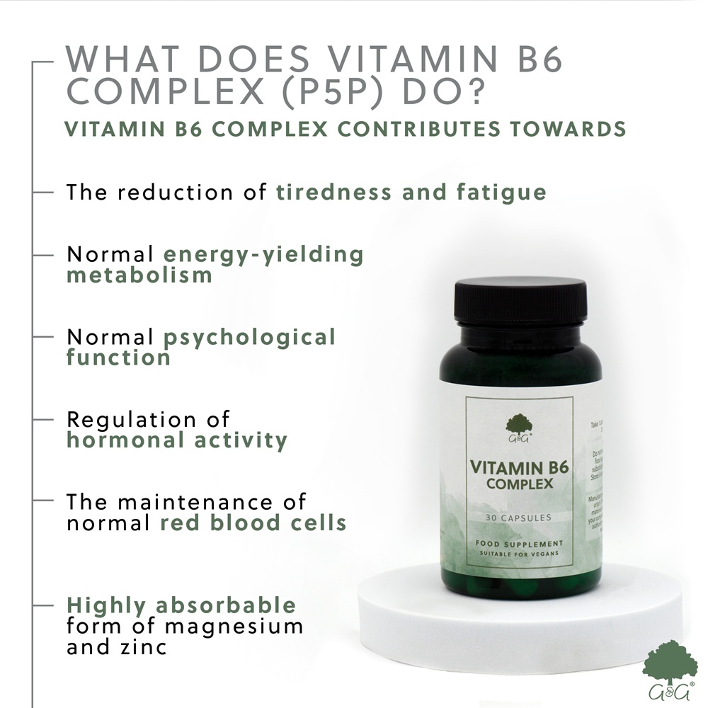 Комплекс витаминов B6 P5P (Vitamin B6 Complex (P5P) )- 30 капсул — изображение 3