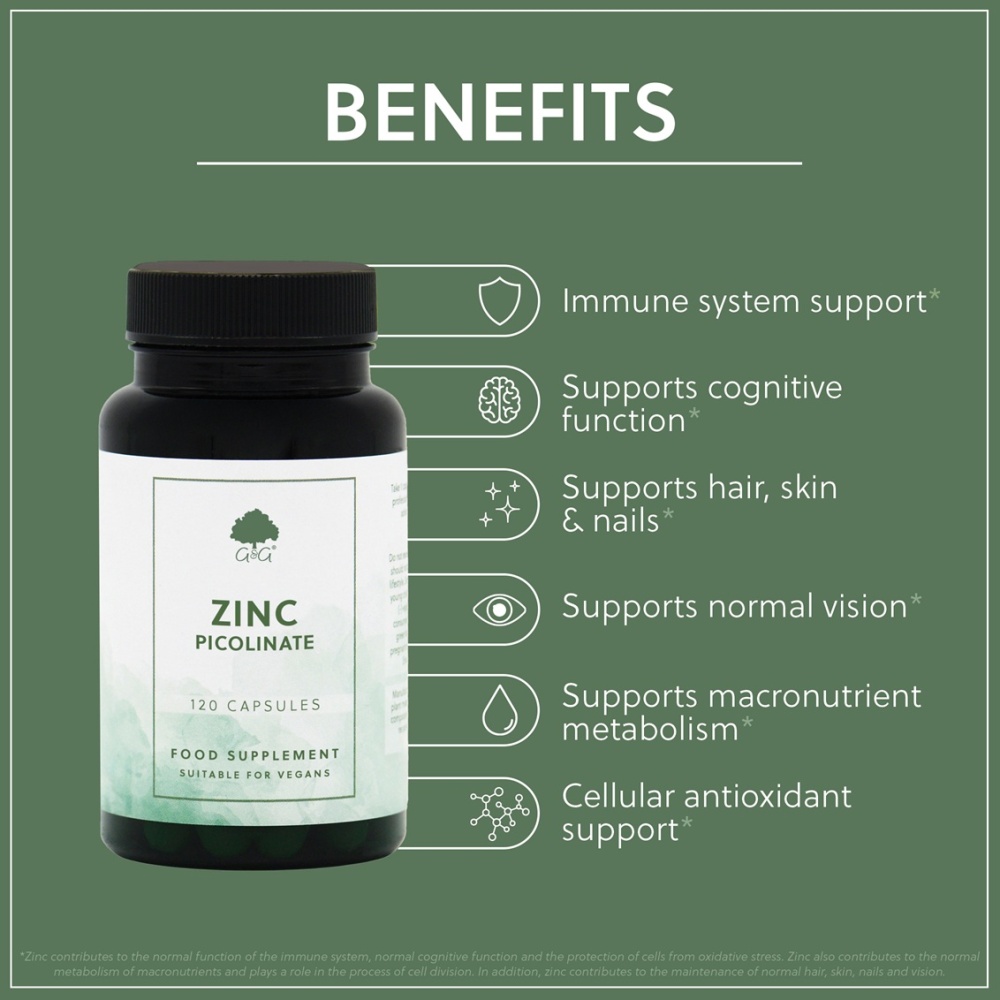 Picolinat de zinc 22mg - 120 capsule vegane - imagine 3