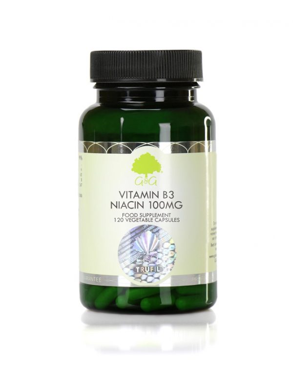 Vitamin B3 Niacin 100mg - 120 Capsules