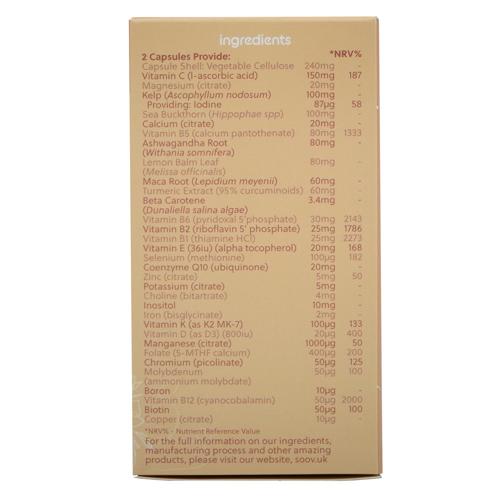 SOOV 40+ Multivitamine zilnice - 60 de capsule - imagine 2